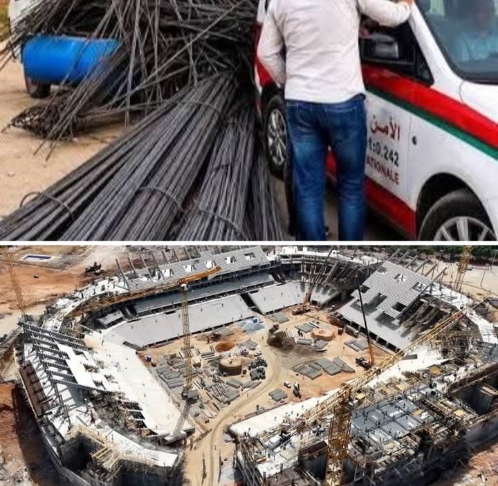 خبايا عملية سرقة 25 طنا من الحديد المخصص لبناء اكبر ملعب في العالم . آخر تطورات القضية النارية .