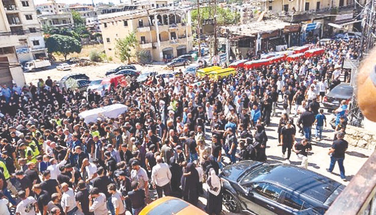 كفررمان شيّعت شهداء العدوان