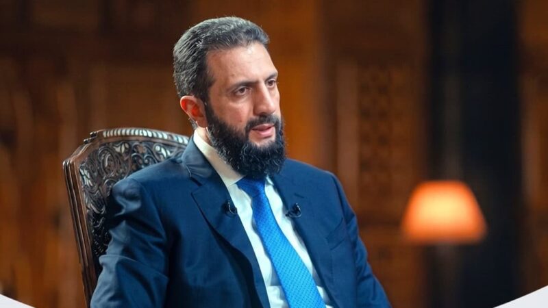 الشرع: سوريا منفتحة على الجميع ونعمل مع العرب لتحقيق الاستقرار في المنطقة
