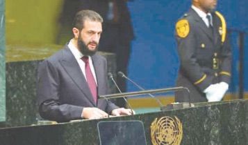 الشرع أمام الأمم المتحدة: الجولان أرضنا وسنتصدى لأي محاولة تمس سيادتها