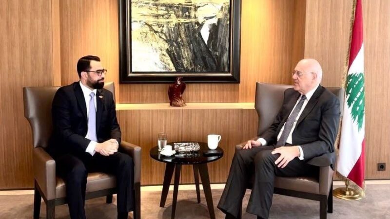 ميقاتي بحث مع القائم بالاعمال السوري في الأوضاع الراهنة والعلاقات الثنائية