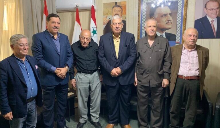 رئيس المؤتمر الشعبي اللبناني يستقبل وفد الاتحاد الاشتراكي العربي-التنظيم الناصري