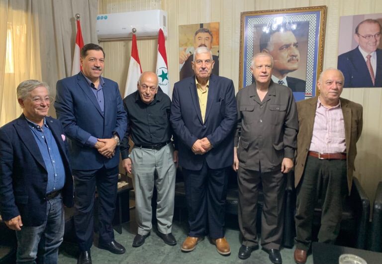 رئيس المؤتمر الشعبي اللبناني يستقبل وفد الاتحاد الاشتراكي العربي-التنظيم الناصري