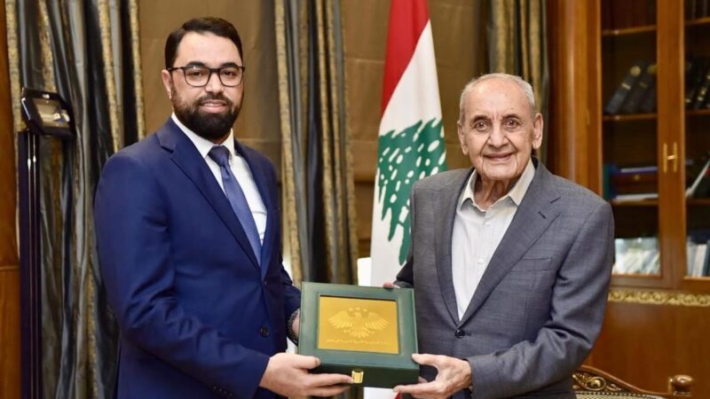 الرئيس بري استقبل القائمين باعمال سفارة سوريا