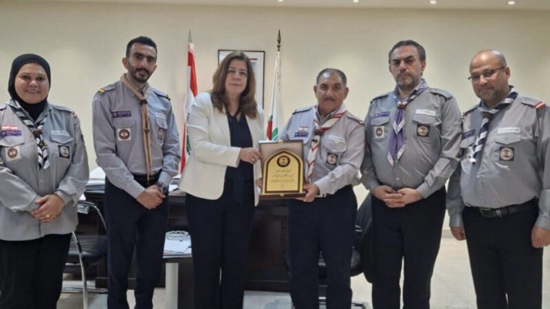 وفد من جمعية كشافة الغد في لبنان يزور وزيرة الشباب والرياضة الدكتورة نورا بيرقداريان