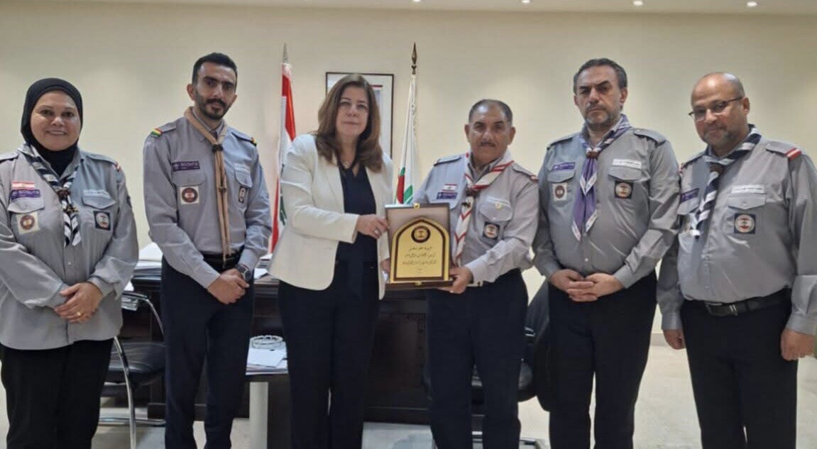 وفد من جمعية كشافة الغد في لبنان يزور وزيرة الشباب والرياضة الدكتورة نورا بيرقداريان
